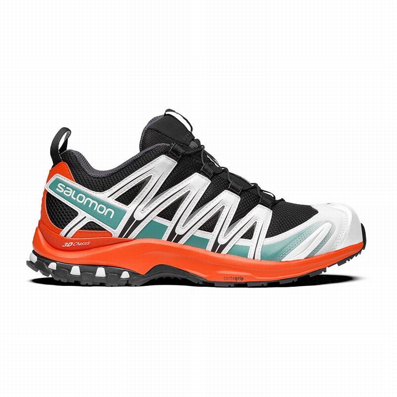 SALOMON XA PRO 3D Philippines - Men's Trail Running Shoes - Black/Red Orange | 102458-TBP